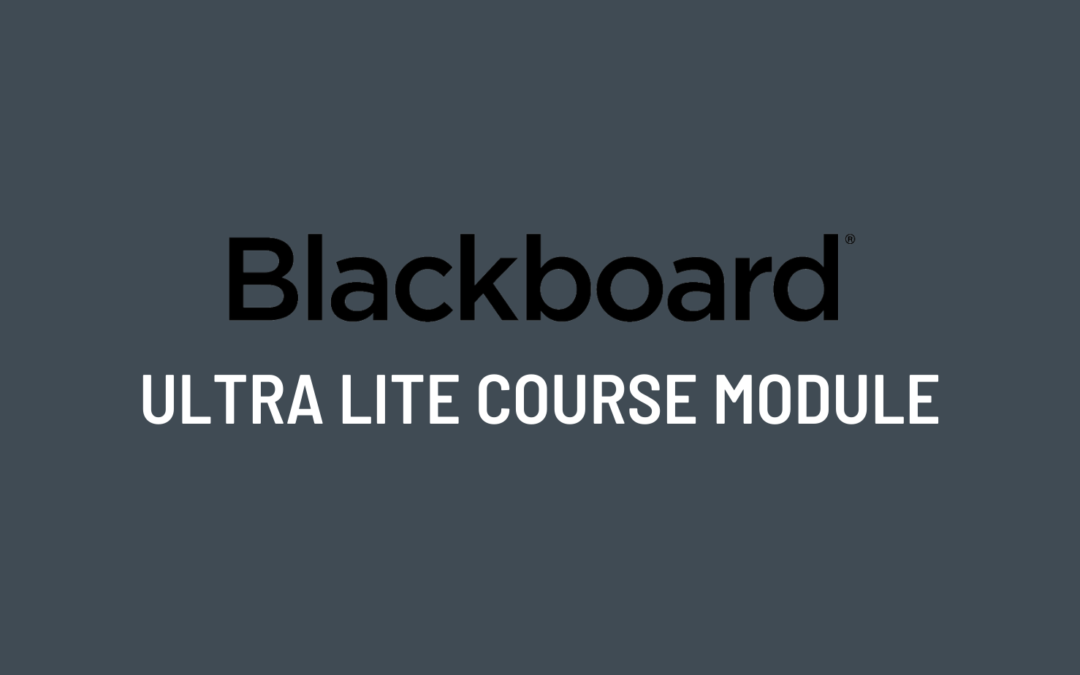 Intellectual Property Course Module for Blackboard (Ultra Lite)