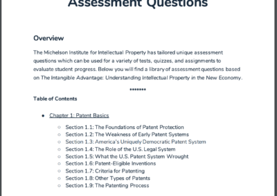 Intellectual Property Assessment Questions